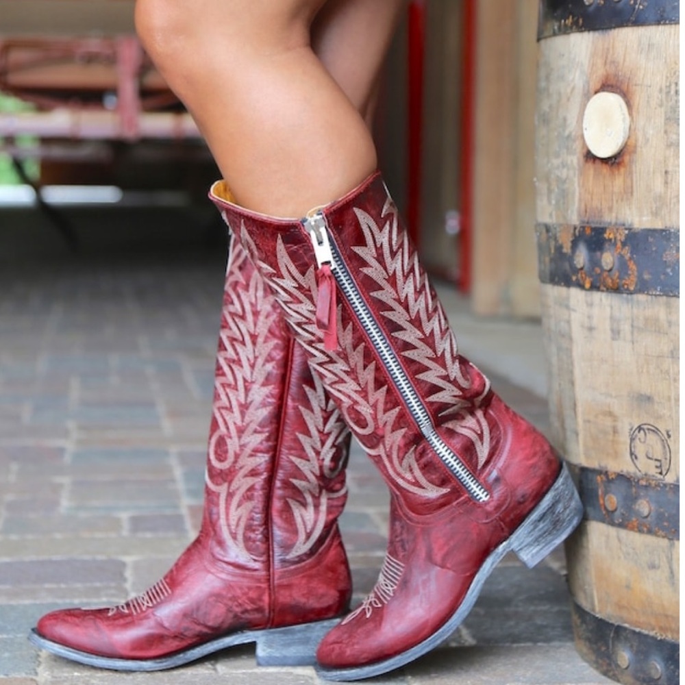 Old Gringo “Razz” Zipper Cowboy Boots